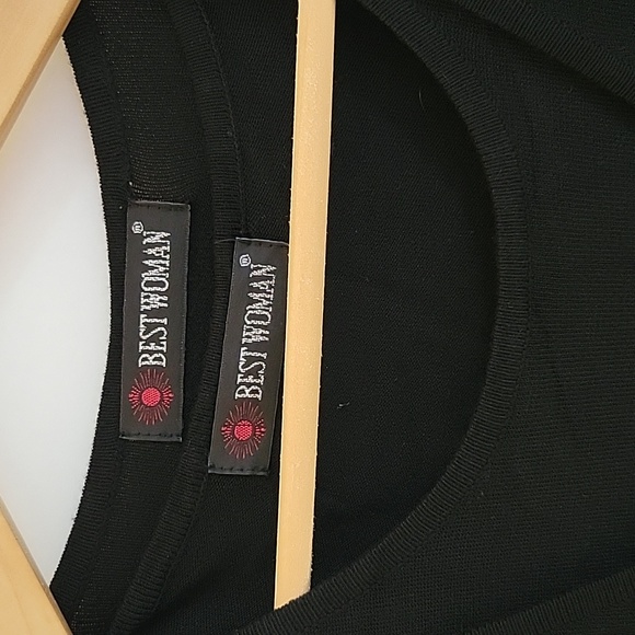 $5 SALE Vintage knit tank & cardigan set Black Women's Medium - Picture 2 of 7